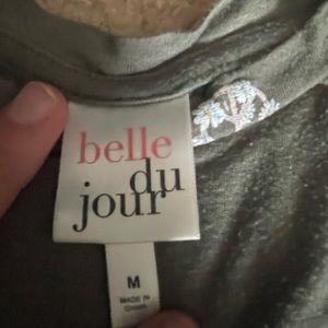 Green shirt with design